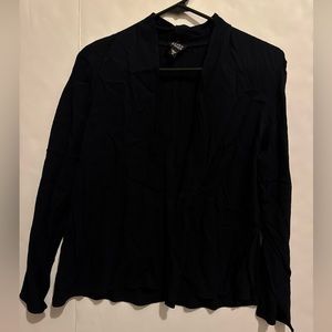 Eileen fisher navy blue open front cardigan rayon women’s medium
